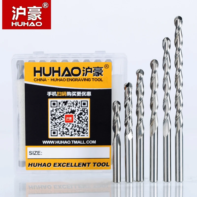 Фреза HUHAO 5 шт./лот 4 мм 2 флейты спиральная фреза Концевая с ЧПУ фрезы для древесины