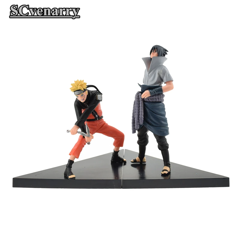 Наруто Узумаки + Саске цифры ПВХ Действий Рис игрушки 12 14 см|figure toy|uzumaki narutoaction figure