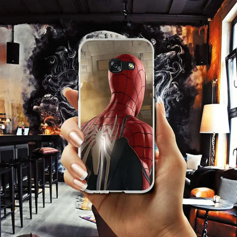 Marvel Spiderman Art Soft TPU Cell Phone Cases for Samsung Galaxy S2 S3 S4 S5 Mini S6 S7 S8 S9 S10 Edge Plus Lite Note 5 8 Coque |