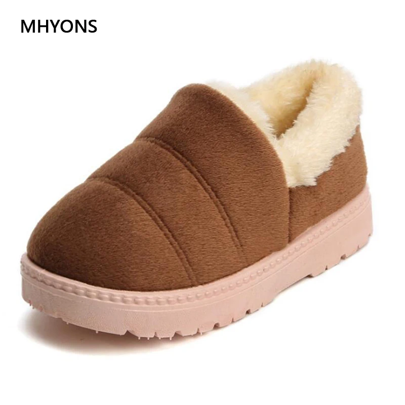 MHYONS/Новые Детские Хлопок обувь Дети домашняя осень-зима толстые теплые