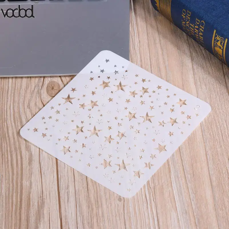 DIY звездная звезда живопись полый шаблон трафареты для краски стены Скрапбукинг