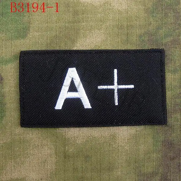 Nylon Ghosts Blood Type A+ A- B+ B- O+ O- AB+ AB- Embroidery patch Badges | Дом и сад