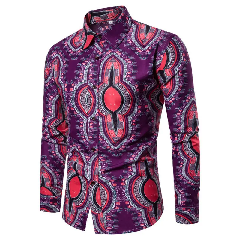 RUELK 2018 мужские гавайская рубашка мужской Повседневное camisa masculina печатных Пляжные
