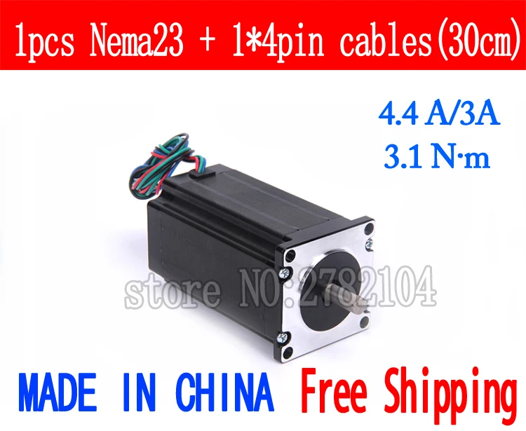 Качество 57HB5401 4-выводной шаговый двигатель Nema 23 57 57BYGH 4 4A/3A 3 1 Нм лазерный и