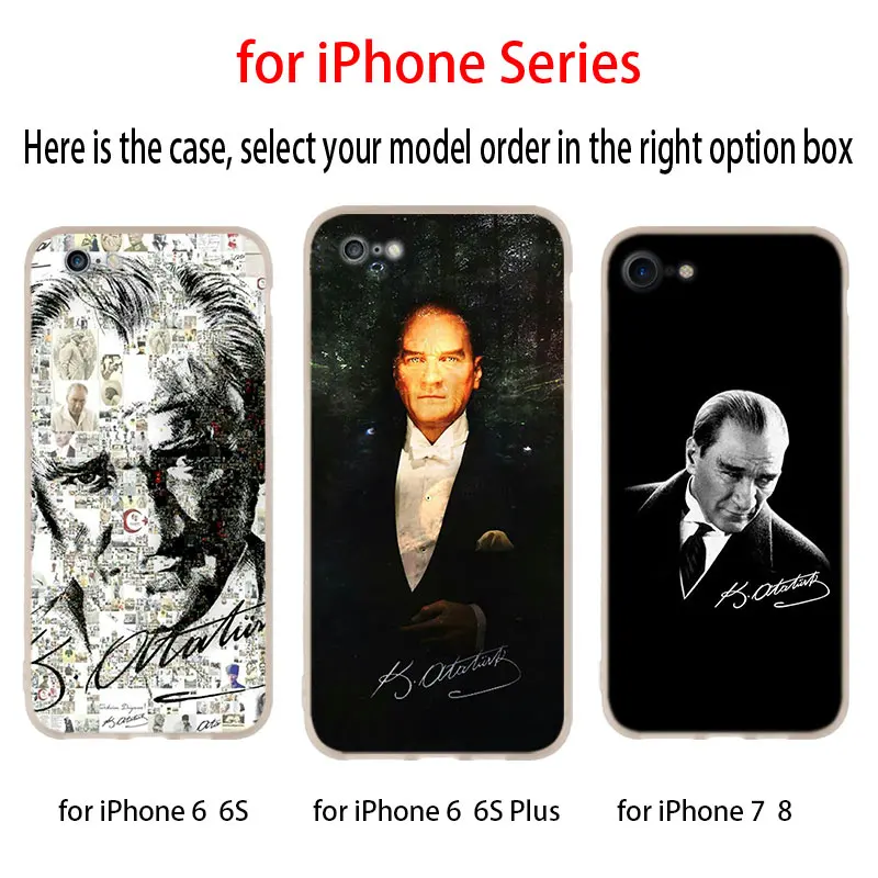 Турция Mustafa Kemal Ataturk силиконовый мягкий чехол для iPhone 11 12 Pro X XS Max XR iphone 8 7 6 Plus 5 5s SE