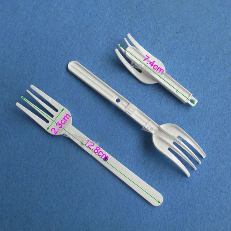 

Folding Plastic Forks HDPE Fork for noodle food - 200pcs/lot free shipping