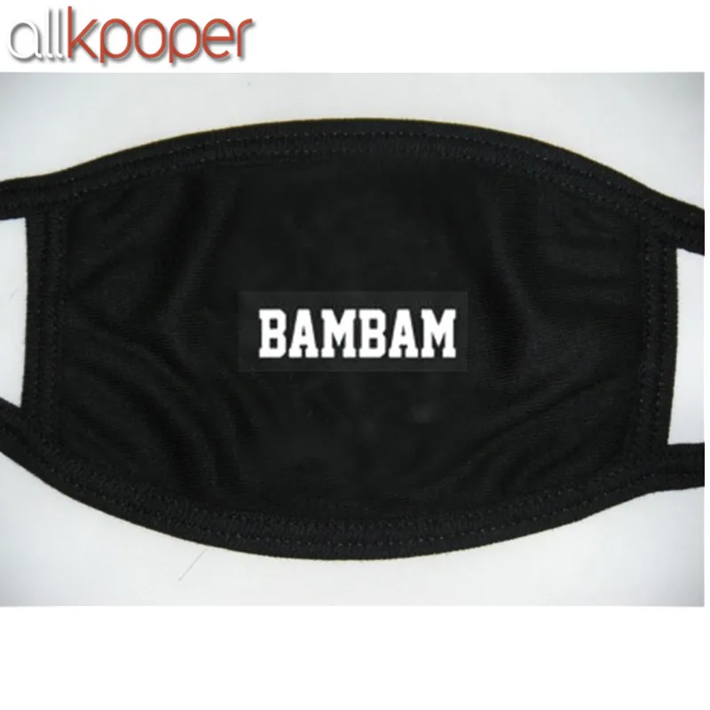 BAMBAM Allkpoper KPOP GOT7 против пыли рот лицо хлопок унисекс маска Муфельная респиратор Джексон Марк - Цвет: BAMBAM