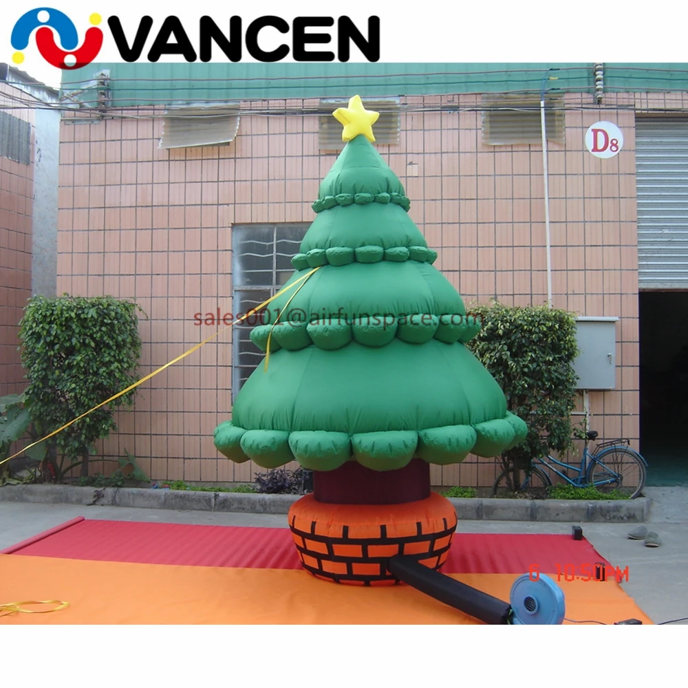 

Guangzhou supplier 3mH inflatable tree for christmas decoration Oxford cloth yard giant inflatable christmas tree