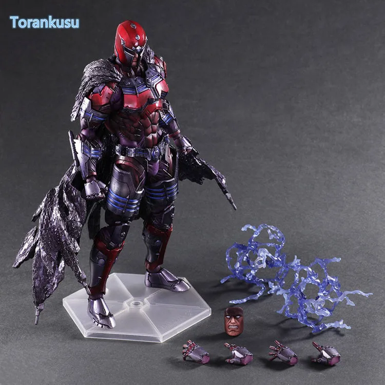 Magneto Play Arts Kai фигурка Erik Lehnsher Max Eisenhardt ПВХ модель игрушки 260 мм Magnus Playarts PA33|playarts kai|play