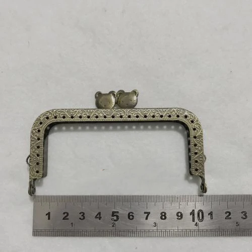 Милая винтажная металлическая бронзовая монетница с кошачьим лицом рамка для