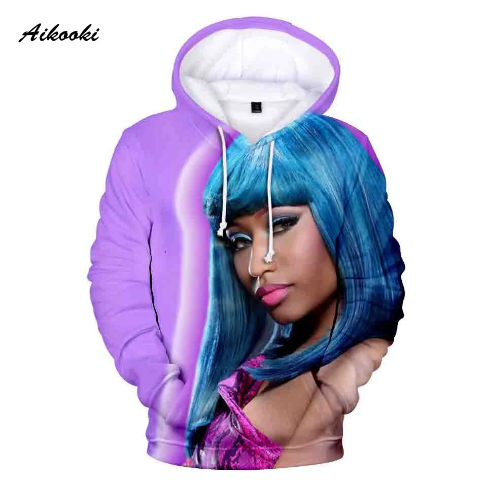Nicki Minaj3 D толстовки Графический Забавный Красивый пуловер толстовка унисекс