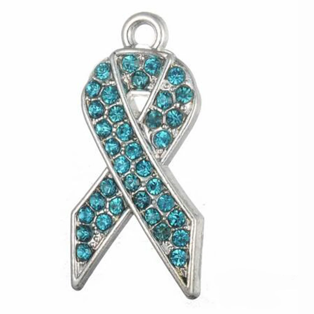 Очаровательная лента Стразы для информирования о раке розовая красная желтая