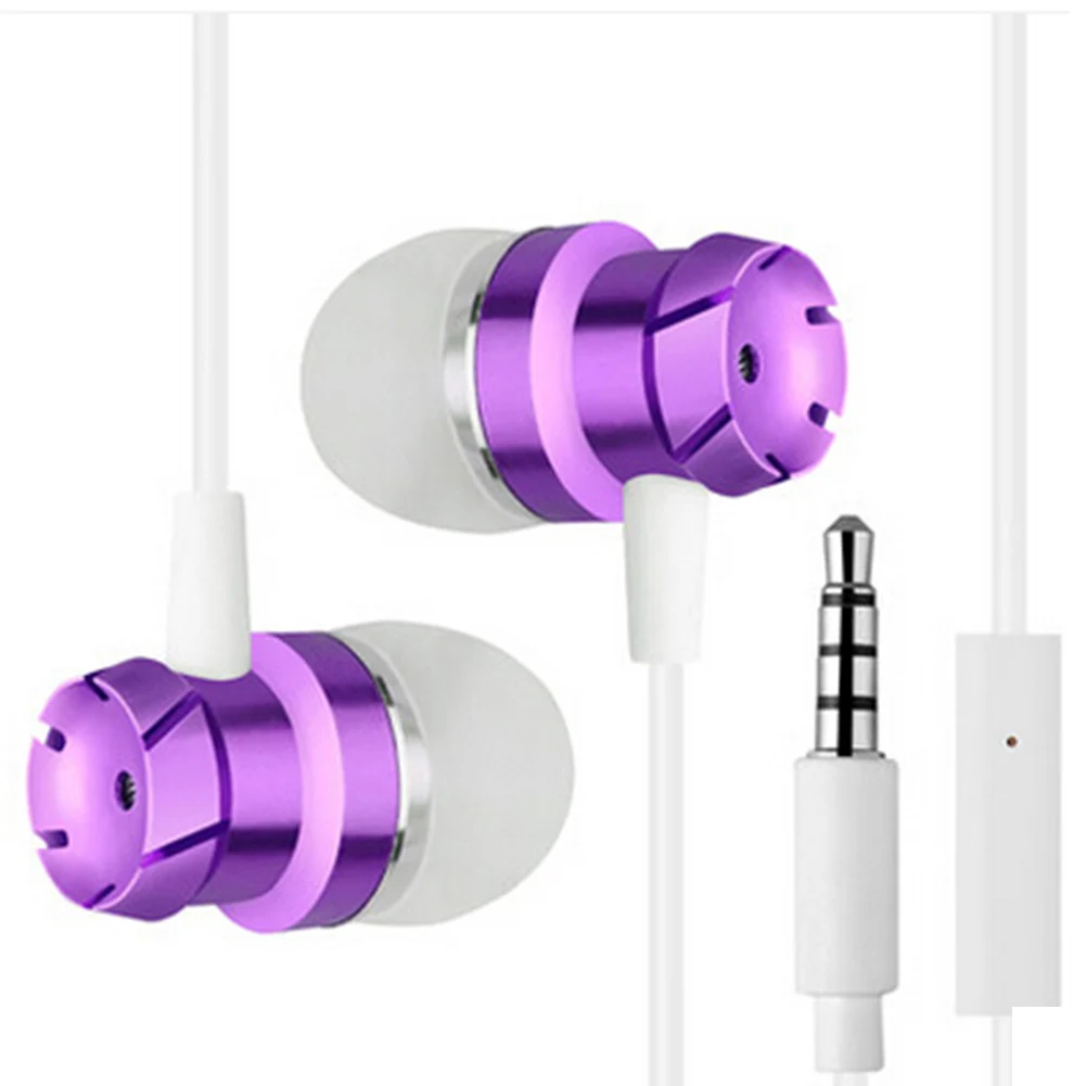 3,5 мм металлические наушники для телефона регулятор громкости Auriculares плеер с микрофоном гарнитура для Android IOS PC проводной плеер наушники