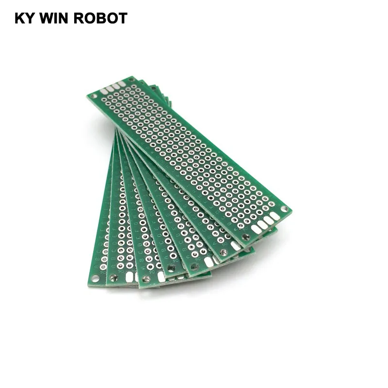 5 шт. 2x8 см двухсторонний Прототип PCB универсальная печатная плата