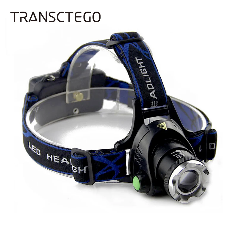 Головные фонари XML-T6 Cree перезаряжаемая лампа сильный фонарик светодиодные