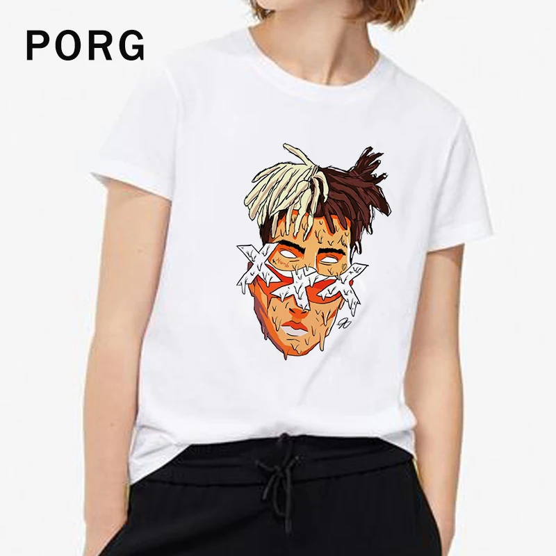 Футболка Xxxtentacion Art Женская Harajuku Ulzzang готические Топы И Футболки эстетичная