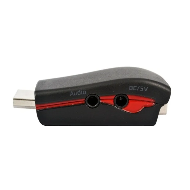 1080P HDMI-совместимый папа-мама VGA адаптер Разъем конвертер с аудио кабелем для