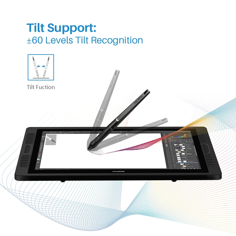 HUION Kamvas Pro 22 21,5 Дюймов ручка планшет монитор Поддержка наклона графика рисунок ручка дисплей монитор без батареи 8192 уровней