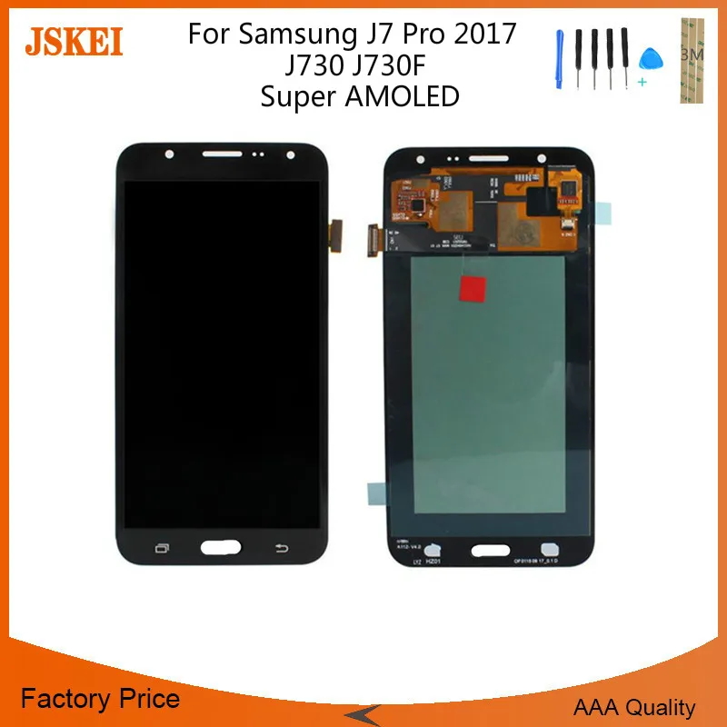 5 &quotсупер oled-дисплей для SAMSUNG Galaxy J7 Pro 2017 J730 J730F ЖК-сенсорный экран дигитайзер