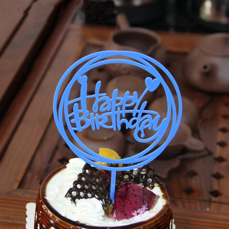 1 шт. красочный Топпер для торта Love флаги с надписью Happy Birthday Baby Shower детские