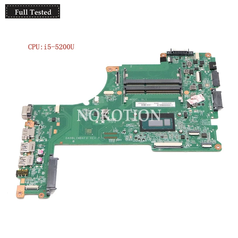 Nokotion A000302740 DA0BLIMB6F0 для toshiba satellite L55T B L55 материнская плата ноутбука i5 5200U на