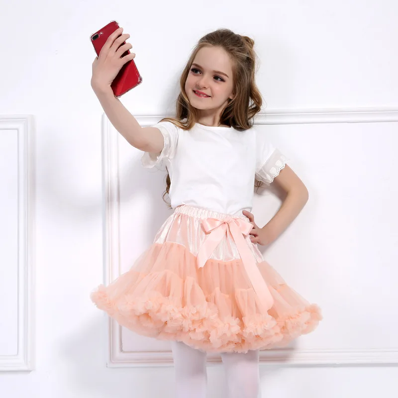 Бирюзовый маленькая пачка для девочки платье Многоуровневое Короткие мини