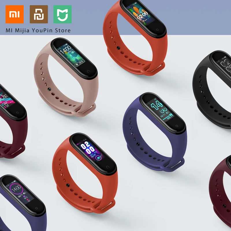 Xiaomi Mi Band 4 Original 2019 Newest Music Smart Miband Bracelet Heart Rate Fitness 135mAh Bluetooth 5.0 Color Screen | Электроника