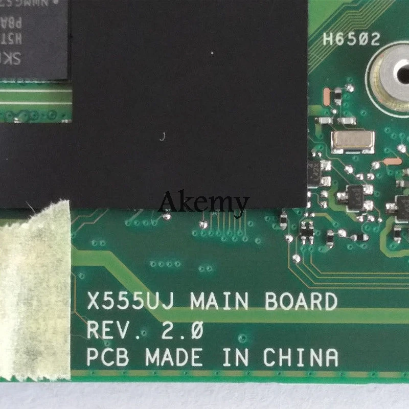 Akemy X555UQ материнская плата для ноутбука For Asus X555UJ X555UF F555U X555UB X555U 4 ГБ/I3-6100U ЦП GT940M |