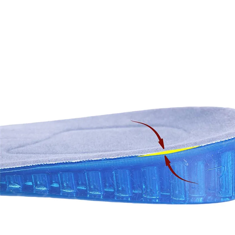 

FOOTOUR Silicone Height Increase Insoles Heel Spur Cushion Soles Relieve Foot Pain Protectors Heel Cup Insole Inserts Gel Pads