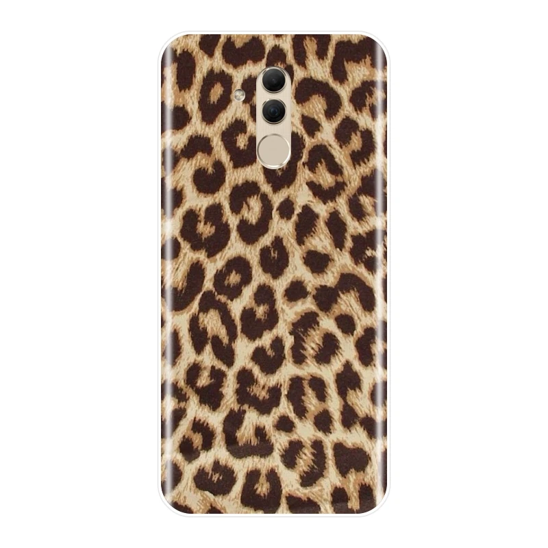 Модный чехол из ТПУ для Huawei Mate 20 10 9 Pro мягкий силиконовый роскошный леопардовый 7 8