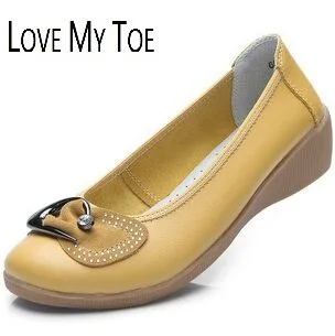 2020 бантом весенняя обувь из натуральной кожи ботинки на танкетке каждый день