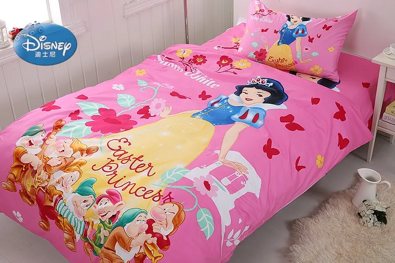 Disney мультфильм принцесса дети обувь для девочек розовый постельное белье набор пододеяльников пуховых одеял кровать простыни наволочки Твин х