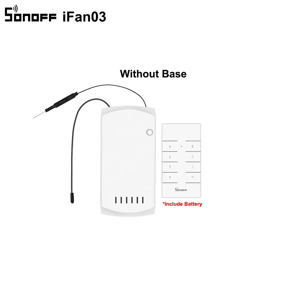 iFan03 SONOFF iFan03 Wifi умный вентилятор переключатель потолочный вентилятор/контроллер света 433 RF/APP/голосовое дистанционное управление регулировка скорости Умный дом модуль - Цвет: iFan03