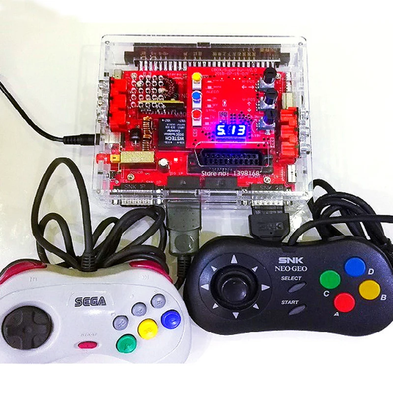 Плата преобразователя JAMMA CBOX / Super Gun V2.0 к джойпаду SNK D15P и геймпаду Saturn для