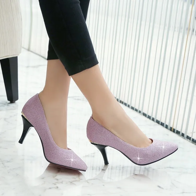 Женские туфли на высоком каблуке лодочки с закрытым носком большие размеры 11 12