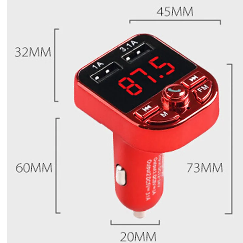 Автомобильный MP3-плеер, USB, Bluetooth, гарнитура, TF, музыка, FM передача, прикуриватель, адаптер для зарядки, авто, электронные аксессуары