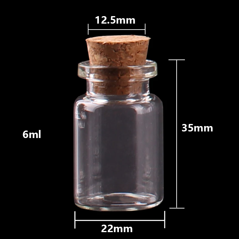 100 шт. стеклянные мини парфюмы 22 х35х0 5 мм 6 мл|spice bottles|spice bottles jarsmini spice jars |