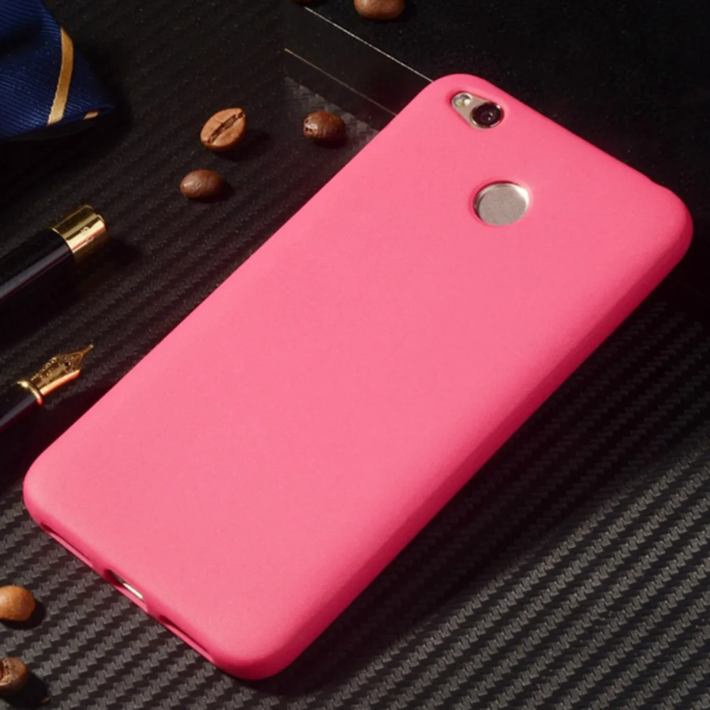 Чехол для Xiaomi Redmi 4 X Роскошный Матовый силиконовый чехол-накладка Xiomi 4X мягкий
