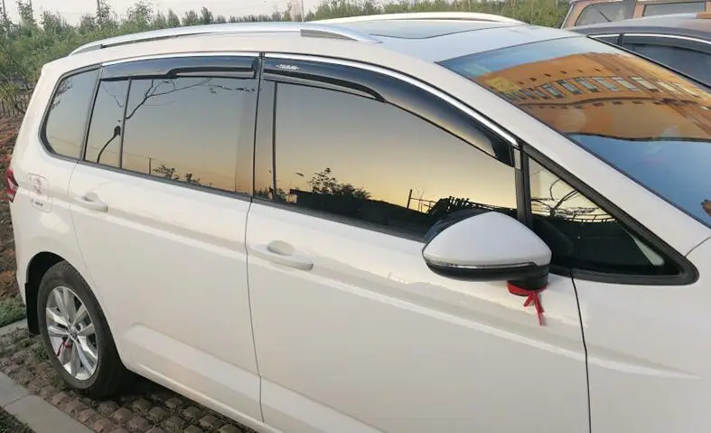 Для Volkswagen Touran Пластиковый оконный козырек 2017-2019 Vent Shades Защита от солнца и дождя