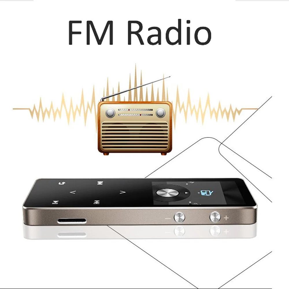 Bluetooth MP3 плеер 8 Гб сенсорный экран портативный без потерь Музыкальный с FM радио