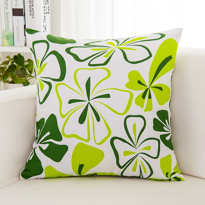 Чехол наволочка с изображением бабочки зеленого холста|cushion cover|striped cushion coverstriped
