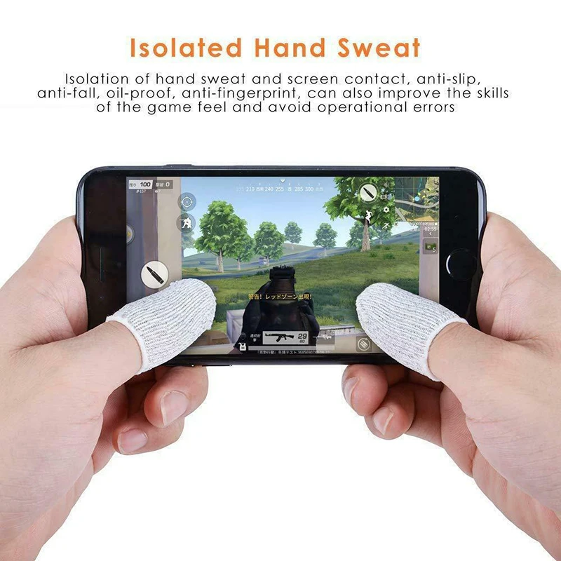 2 шт. сенсорный экран мобильный палец стойло чувствительный игровой контроллер
