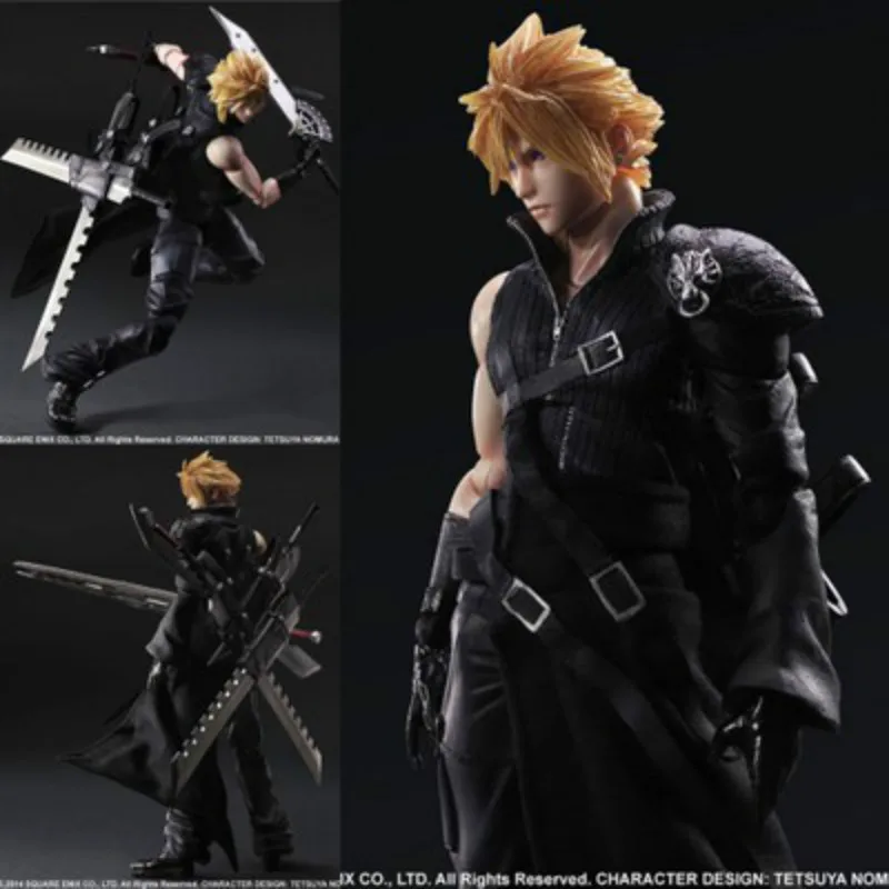 Final Fantasy Cloud Strife VII 7 фигурка ПВХ Коллекционная модель хобби 27 см|final fantasy cloud|cloud
