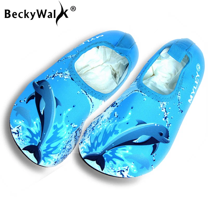BeckyWalk летняя детская обувь для пляжа бассейна акватуфли быстросохнущие детские