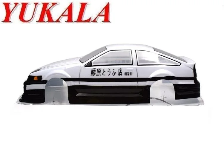 YUKALA №: 080 белый 1:10 RC части Окрашенный корпус для 1/10 гоночный на дороге Дрифт