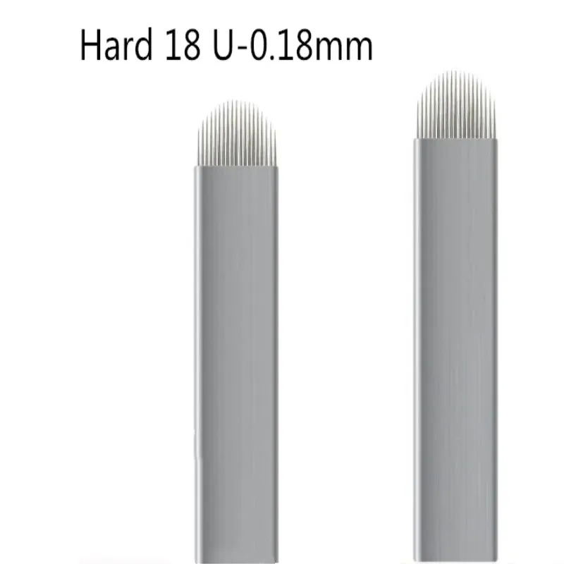 

50 шт. тату микроблейдинг иглы жесткий 7/9/16/18/19/21 булавки для ручка для микроблейдинга Перманентный макияж машина