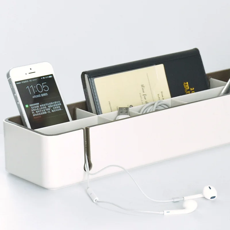 Creative Stationery Sundries Storage Box Organizer Multi-Function Home Office Data Line Wire Grid Finishing | Дом и сад