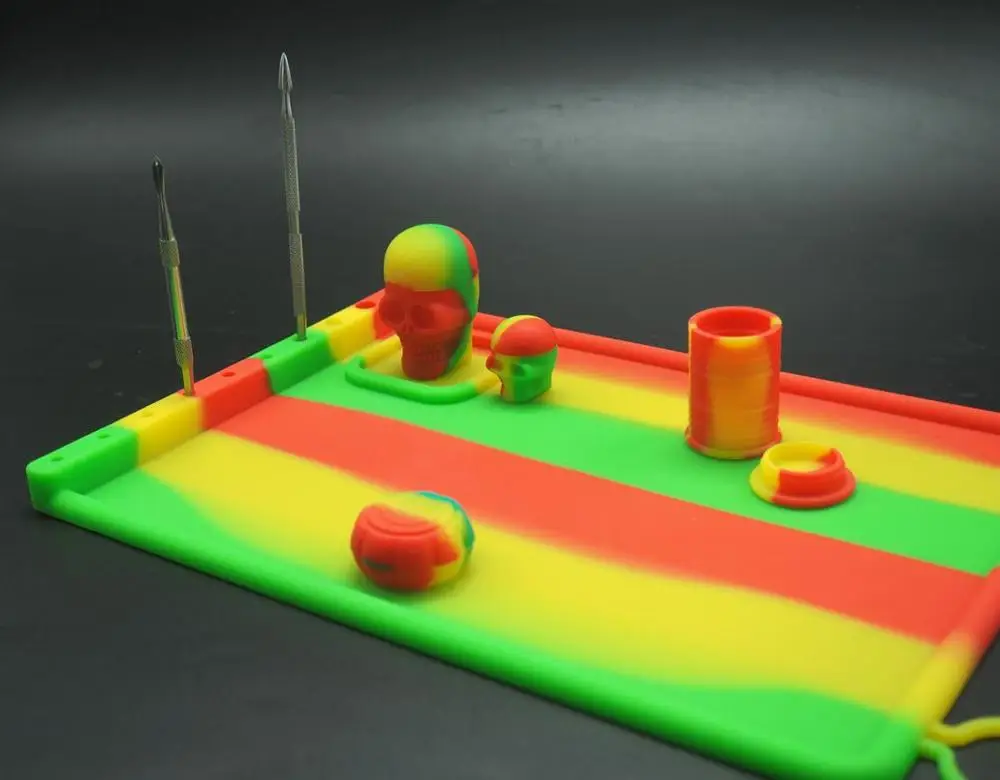 Dab антипригарный силиконовый коврик для воска масла термостойкий с отверстием