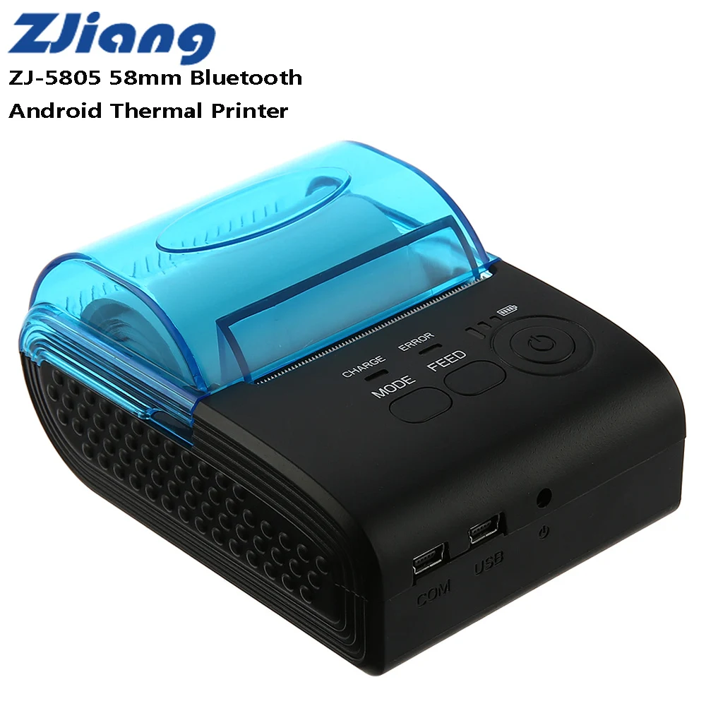 ZJIANG ZJ 5805 Pos терминал 58 мм Bluetooth 4 0 Android Мини POS чековый термопринтер Счетная машина
