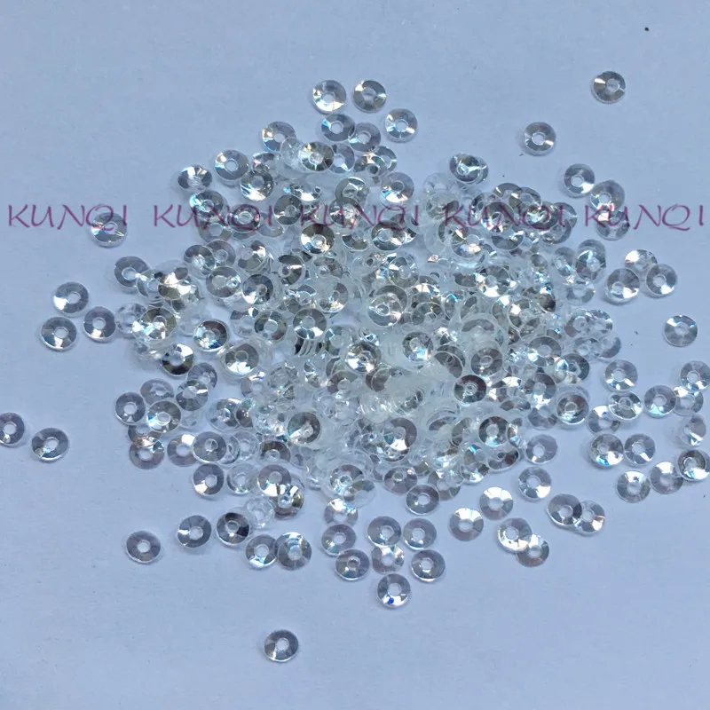 Круглая Прозрачная круглая пайетка 30 г/50 г 3 мм | Дом и сад